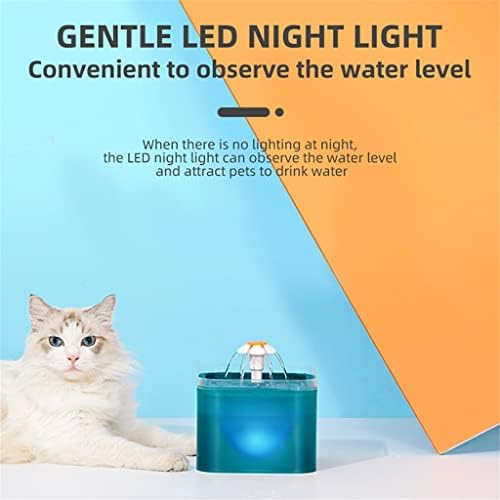 UXZDX 2L Kapasiteli Otomatik Kedi su çeşmesi LED Aydınlatma ile USB Pet su sebili Devridaim Filtreli Kediler için Besleyici