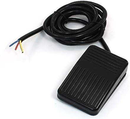 Yeni Lon0167 AC 250 V 10A 2 M Kablo SPDT Siyah Plastik Güç Ayak pedal anahtarı TFS / 01 (AC 220 V 10A 2 M Kablo SPDT schwarzer