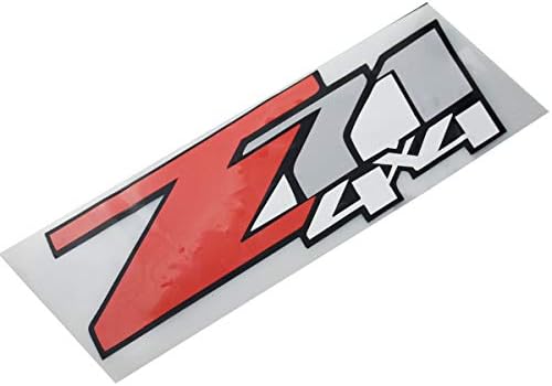 2 Set Z71 4x4 Çıkartmaları Sticker ile Uyumlu Silverado Sierra Kamyon Sticker (Kırmızı)