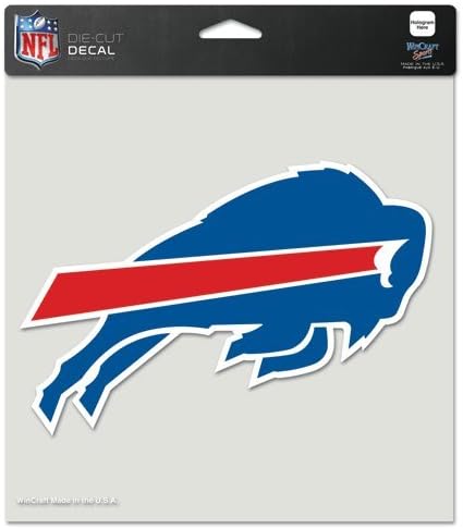 Buffalo Bills Kalıp Kesim Çıkartması-8 inç x 8 inç Renkli