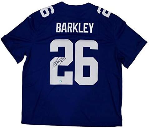 Saquon Barkley New York Giants İmzalı Nike Limited Forması Fanatikleri-İmzalı NFL Formaları
