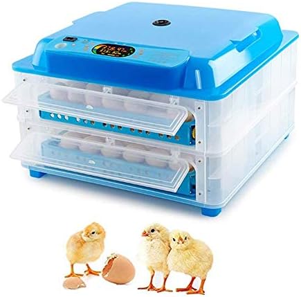 ZAPION Yumurta Kuluçka Makineleri, Akıllı Sıcaklık / Nem Kontrolü ve Otomatik Su Girişi Dijital LED Ekranlar Tavuk Ördek