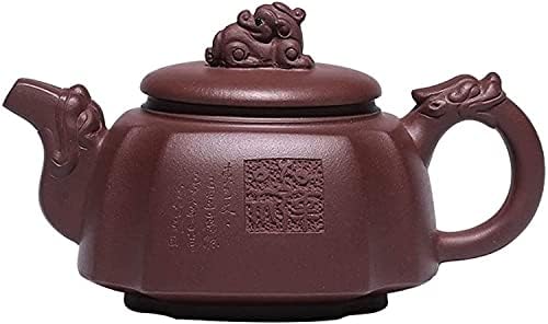 Basit ve yaratıcı su ısıtıcısı çaydanlık el yapımı mor kil demlik cevheri Samsung Shining kare çay demlik dayanıklı / 300