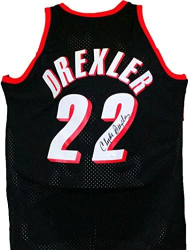 Clyde Drexler İmzalı Blazers Mitchell & Ness Parke Klasik Swingman Forması - JSAW İmzalı NBA Formaları