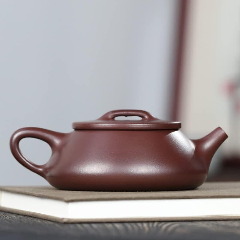 Fengming mor kum pot el yapımı ham cevher kırmızı çaydanlık demlik su dökerken ses çıkaracak的的茶具