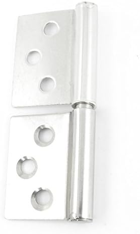 Aexit Gümüş Ton İnşaat Donanım Metalik Pencere Bayrağı Kapı Menteşeleri Parçaları 7.5 cm Uzun Model: 83as290qo100