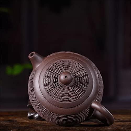 Kalın 280 ml mor kil pot el yapımı çaydanlık kung fu çay seti ev dekorasyon (Renk : Bir, Boyutu : 280 ml)