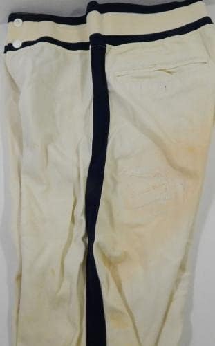 1984 Houston Astros Bill Doran 19 Oyun Kullanılmış Beyaz Pantolon 31-24. 5 DP25282 - Oyun Kullanılmış MLB Pantolon