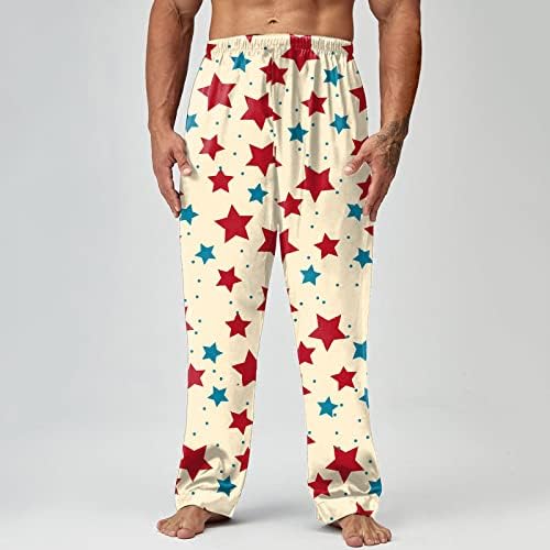 Sevimli erkekler İlkbahar yaz Bağımsızlık Günü baskı pijama pantolon uzun pantolon rahat pantolon pantolon adam için