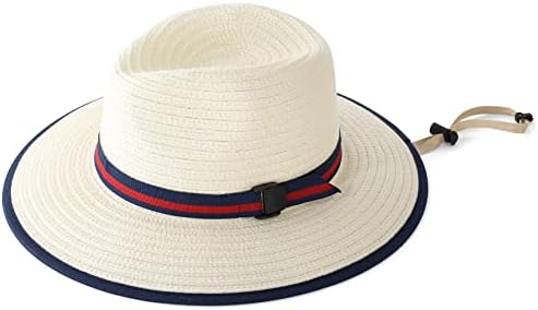 Connectyle Küçük Çocuklar Fedora güneş şapkası Çocuklar Geniş Kenarlı Panama Şapka Yaz plaj şapkası