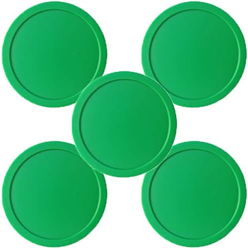 Nesil Oyun Odası 3-1 / 4 Büyük Yuvarlak Yeşil Hava Hokeyi Diski 5'li Paket