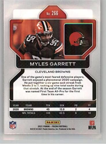 2021 Panini Ödülü 266 Myles Garrett Cleveland Browns NFL Futbol Ticaret Kartı