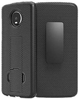 Motorola Moto Z4 için Verizon Kabuk ve Kılıf Kombinasyonu-Siyah (52237VZRHOC)