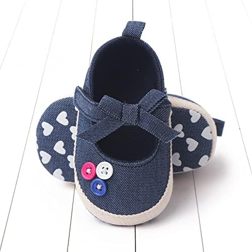 Yaz Çocuk Bebek bebek ayakkabısı Kızlar Düz Tabanlı rahat ayakkabılar Yuvarlak Ayak Kanca Döngü Yay Nokta Bebek Kız Kat Ayakkabı
