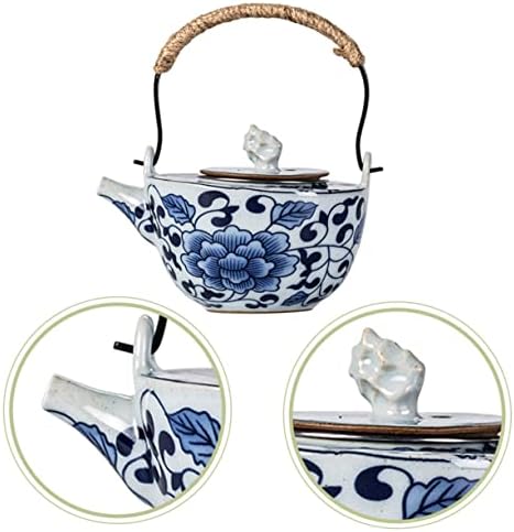 Cabilock mavi ve beyaz porselen çaydanlık seramik çay su ısıtıcısı Çin çaydanlık paslanmaz çay su ısıtıcısı set üstü su ısıtıcısı