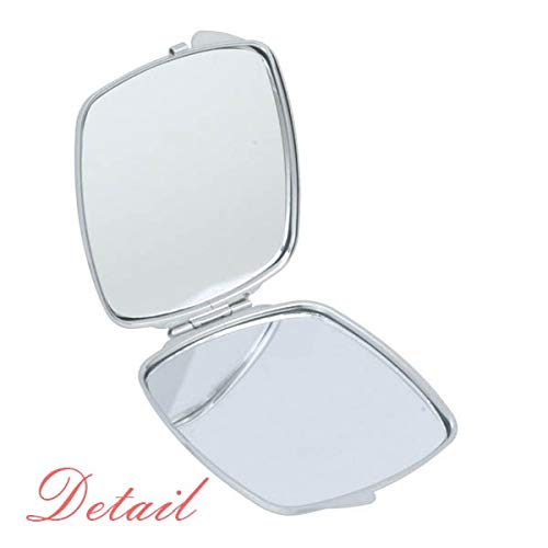 Japon Hiragana Karakter TSU Ayna Taşınabilir Kompakt Cep Makyaj Çift Taraflı Cam
