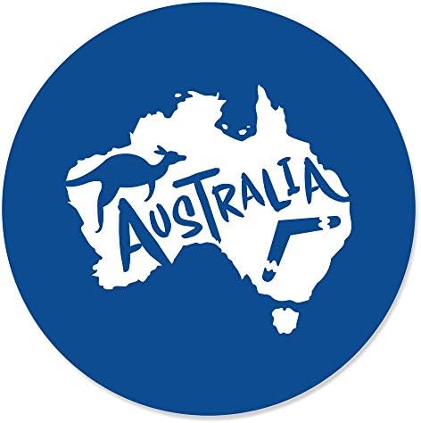 Mutluluğun Büyük Noktası Avustralya Günü-G'day Mate Aussie Partisi Daire Etiket Etiketleri - 24 Sayım