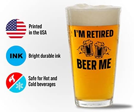 Flairy Land Bira Sevgilisi Bira Bardağı 16oz-emekli bira ben-Bira Bira Alkol Hediye Soğuk Bira içme bardakları Bira Sevgilisi