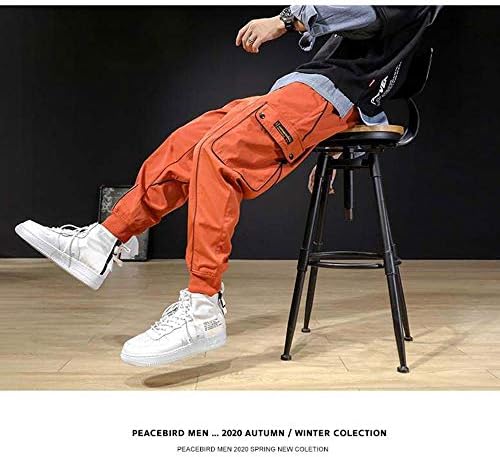 XYXIONGMAO Streetwear Hip Hop Kargo Joggers Pantolon Erkekler için rahat pantolon Gevşek Çok Cep Açık Spor Harem Tulum