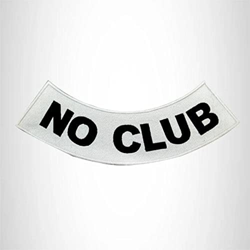 Sturgis-Orta Batı Kulüp Yok Yelek Ceket için Beyaz Alt Rocker Yamalar üzerinde Siyah