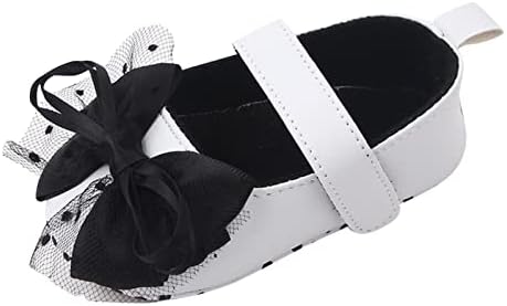Yenidoğan Ayakkabı Kızlar için Bebek bebek ayakkabısı Yumuşak Taban yay kancası Döngü rahat ayakkabılar Prenses Ayakkabı