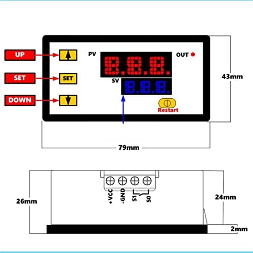 W3230 Mini Dijital sıcaklık kontrol cihazı K Tipi Termostat 12V 24V 220V Regülatörü Isıtma Soğutma Kontrol Termoregülatör