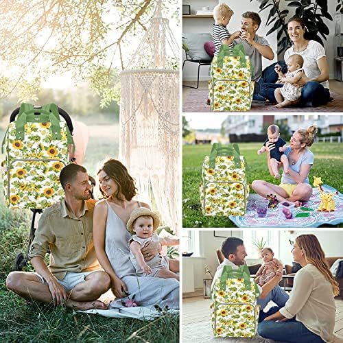 Yapraklar Ayçiçeği Fil bebek bezi çantası Sırt Çantası Kişiselleştirilmiş Özel Adı Hemşirelik Bebek Çantaları Anne Hediyeler