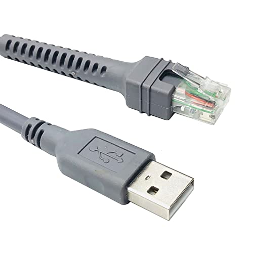 Barkod Tarayıcılar için USB'den 10 Pinli RJ Kablo Kabini-2208-UNS2 7 fit 2m Düz
