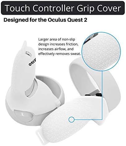NexiGo Dokunmatik Denetleyici tutma kapağı Oculus Quest 2, Silikon Kavrama koruma kapağı Aksesuarları, Rahat Silikon VR Anti-Throw