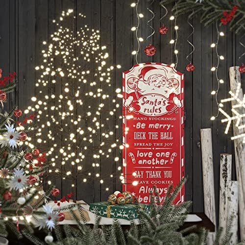 BÜYÜK SERVET 23.6 x 9.4 Retro Noel Süslemeleri Merry Christmas Işareti Noel Teneke Işaretleri Noel Duvar Dekor Retro Noel