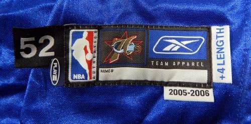 2005-06 Philadelphia 76ers Boş Oyun Yayınlandı Mavi Forma 52 DP44671-NBA Oyunu Kullanıldı