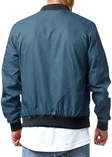 Ymosrh Erkek Ceket Hafif Uçuş Bombacı Ceket Bahar Sonbahar Rahat Softshell Rüzgarlık Ceket Giyim Ceketler