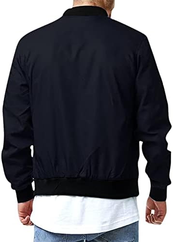 Ymosrh Erkek Ceket Hafif Uçuş Bombacı Ceket Bahar Sonbahar Rahat Softshell Rüzgarlık Ceket Giyim Ceketler