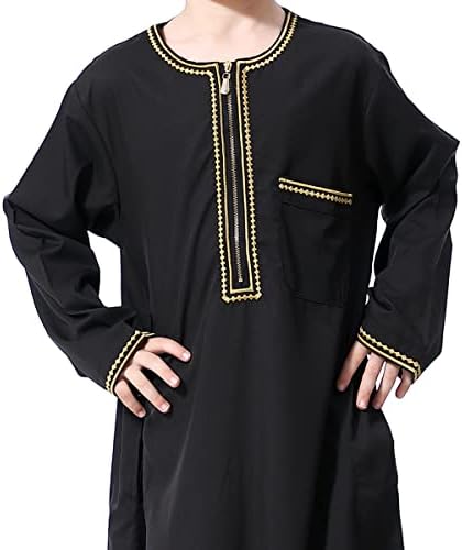 OLEMEK Arapça Thobe Müslüman Thobe çocuğun Müslüman Uzun Kollu Çocuklar Elbise İslam Erkek Thobe