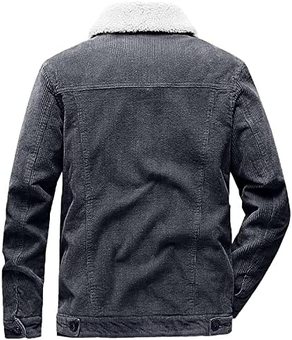 ADSSDQ Uzun Kollu Moda Ceket Erkekler Sonbahar İş Düz Renk Konfor Yaka Ceketler Düğmeleri ile Donatılmış Corduroy10