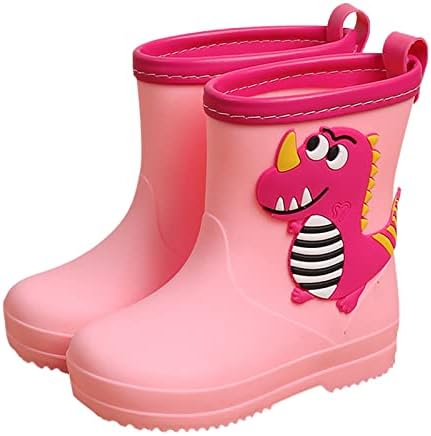 Klasik Çocuk Rainboots PVC Kauçuk Çocuk su ayakkabısı Su Geçirmez yağmur çizmeleri Çocuklar Bebek Karikatür Ayakkabı Bebek