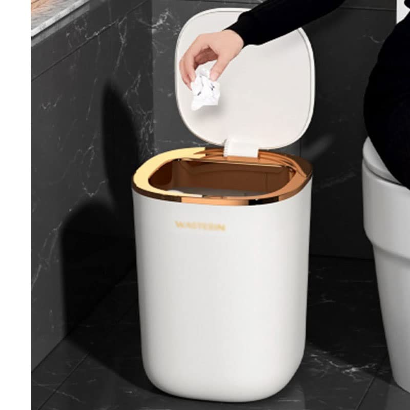 CXDTBH Akıllı çöp tenekesi Otomatik İndüksiyon çöp tenekesi Ev Mutfak Tuvalet çöp tenekesi Su Geçirmez kapaklı çöp tenekesi