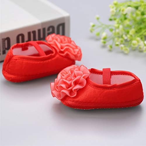 Bebek Bebek Ayakkabıları Yenidoğan Bebek Kız 1 ADET Saç Kemer + Çiçekler Aplike Yumuşak Taban Tek Ayakkabı Kızlar için