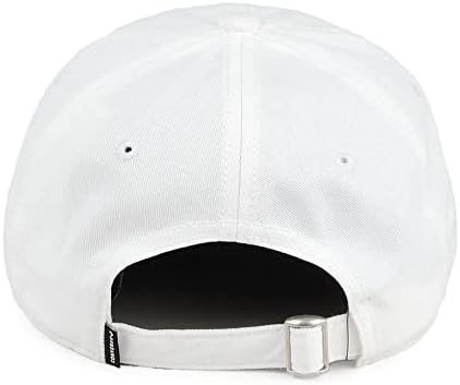 Converse Erkek Ayarlanabilir Eğri Beyzbol Şapkası ~ Beyaz Kilitle