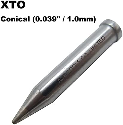XTO Konik 0.039 / 1.0 mm için WX1010 WX2020 WT1010H WD1000HPT WXP120 WP120 WP120IG WXMP120 ACE Marka Lehim Demir Ucu (5)
