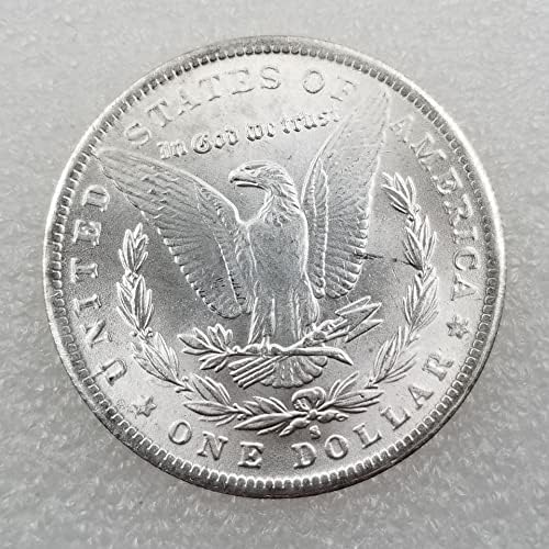 Antika El Sanatları 1904 S Versiyonu Pirinç Gümüş Kaplama Morgan Gümüş Dolar Yabancı Gümüş Dolar Antika
