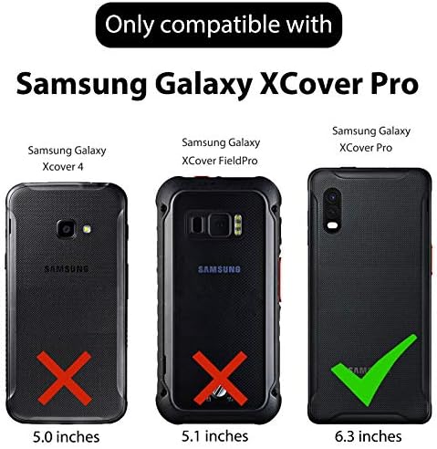Ailiber Samsung Galaxy Xcover Pro Kılıf Kemer Klipsi Kılıfı, Galaxy Xcover Pro Ekran Koruyucu, Kickstand Tutucu Montaj Plakası,