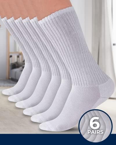 Pembrook Diyabetik Çorap Erkekler ve Kadınlar için Bağlayıcı Olmayan Çorap Kadın / Nöropati Çorap Erkekler ve Nöropati Çorap