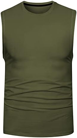 Erkek Kolsuz Kas Gömlek Egzersiz Atletik Tankı Üstleri Hızlı Kuru Erkek Cep T Shirt