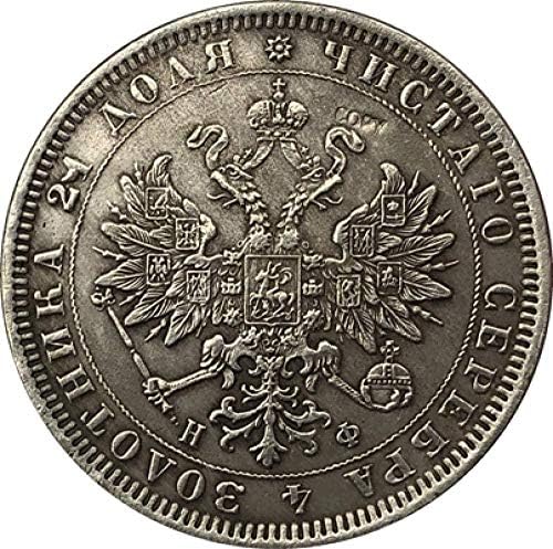 1861 Rusya 1 Ruble Paraları Kopya COPYSouvenir Yenilik Sikke Sikke Hediye