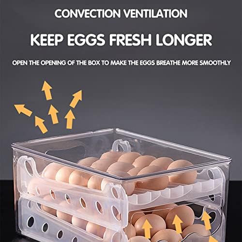 Küçük Cam Konteyner Kutusu Izgaraları Yumurta Kutusu Yumurta Depolama Gıda Buzdolabı Ev Saklama Kabı 36 Mutfak,Yemek ve Bar