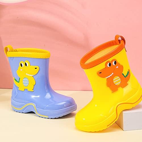 Çocuk yağmur çizmeleri Dokulu Tabanlar Kaymaz Hafif Rahat yağmur ayakkabıları İlkokul için su ayakkabısı Çocuklar için