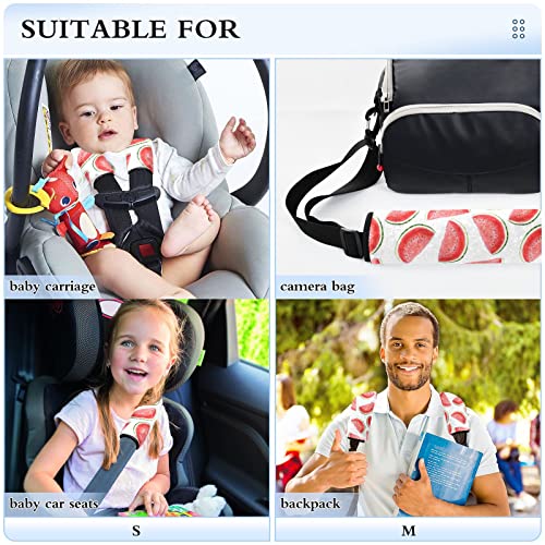 Yaz Suluboya Karpuz Araba Koltuğu Askı Kapakları Bebek Çocuklar için 2 ADET Araba Koltuğu Sapanlar Omuz Yastık Pedleri Koruyucu