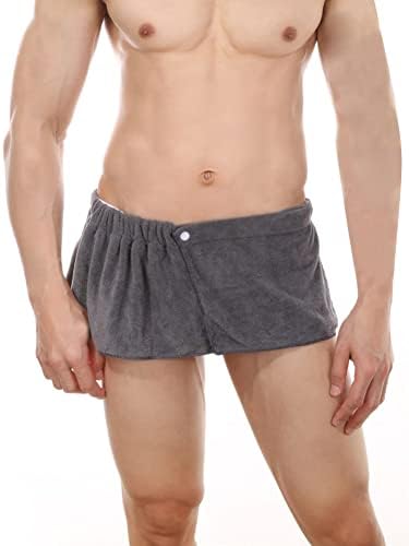 JEEYJOO banyo havlusu Erkekler İçin Giyilebilir Yüzme Plaj kısa pantolon Yumuşak plaj battaniyesi Duş Etek Spor Havlu