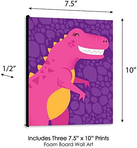 Büyük Nokta Mutluluk Kükreme Dinozor Kız-Dino Mite T-Rex Kreş Duvar Sanatı ve Çocuk Odası Süslemeleri-Hediye Fikirleri-7.